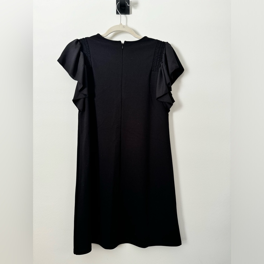 Ann Taylor Elegant Black Ruffle Sleeve Dress - Picture 3 of 3